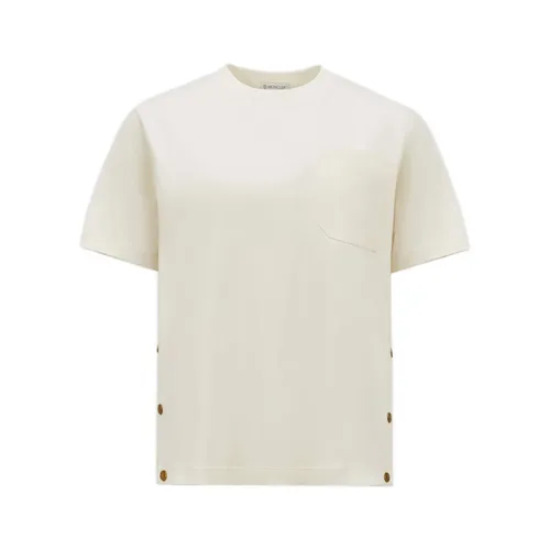 Moncler - Tops > T-Shirts - White - Moncler - Modalova