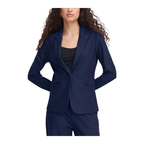 Ichi - Jackets > Blazers - Blue - Ichi - Modalova