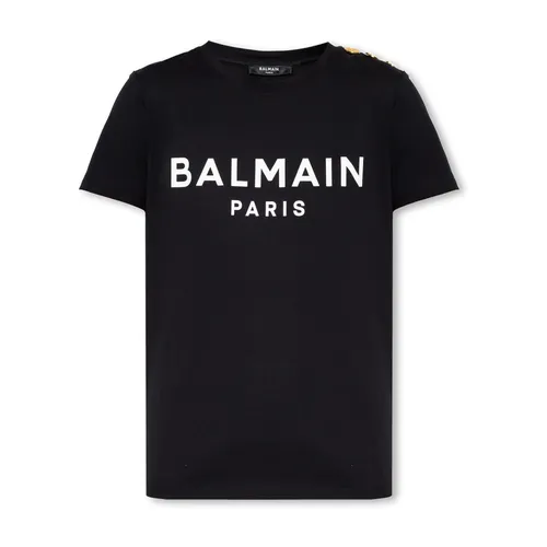 Balmain - Tops > T-Shirts - Black - Balmain - Modalova