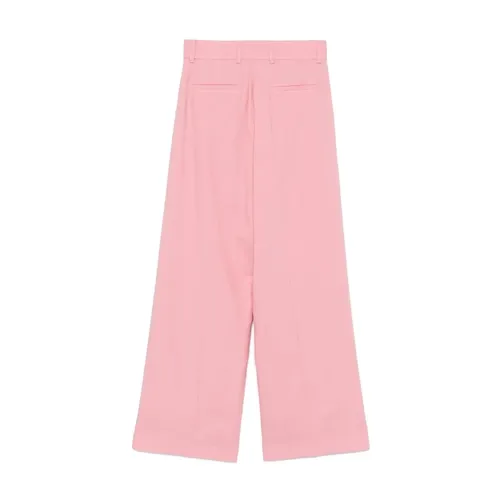 Trousers > Wide Trousers - - Msgm - Modalova