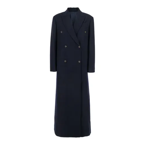 Coats > Double-Breasted Coats - - Brunello Cucinelli - Modalova