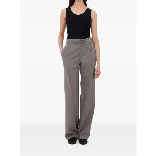 Trousers > Wide Trousers - - Loulou Studio - Modalova