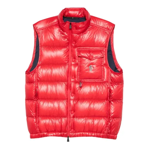 Moncler - Jackets > Vests - Red - Moncler - Modalova
