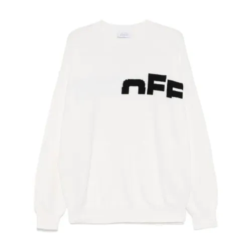 Off - Knitwear > Round-neck Knitwear - - Off White - Modalova