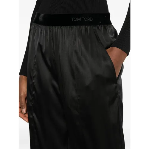 Trousers > Wide Trousers - - Tom Ford - Modalova