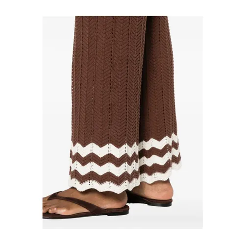 Trousers > Wide Trousers - - Twinset - Modalova