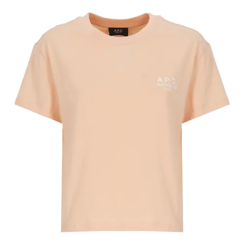 A.p.c. - Tops > T-Shirts - Pink - A.p.c. - Modalova