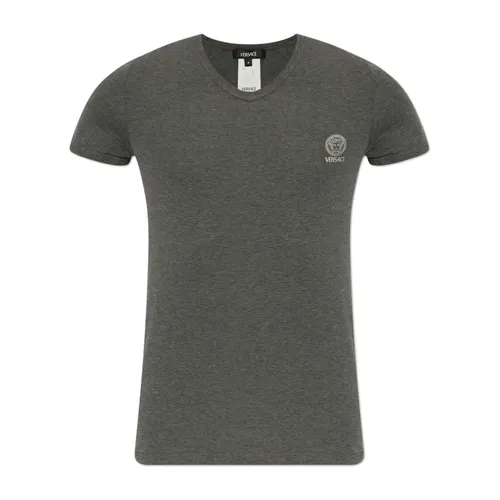Versace - Tops > T-Shirts - Gray - Versace - Modalova