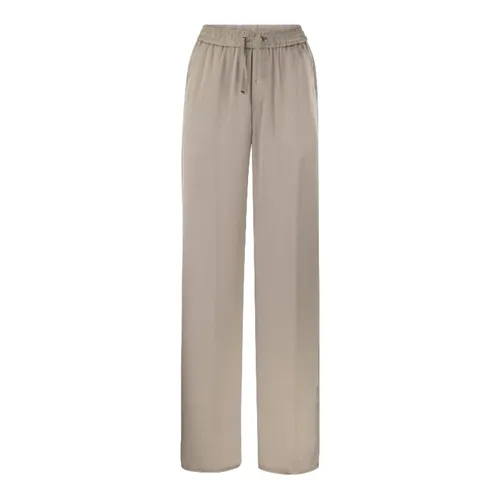 Trousers > Wide Trousers - - Herno - Modalova