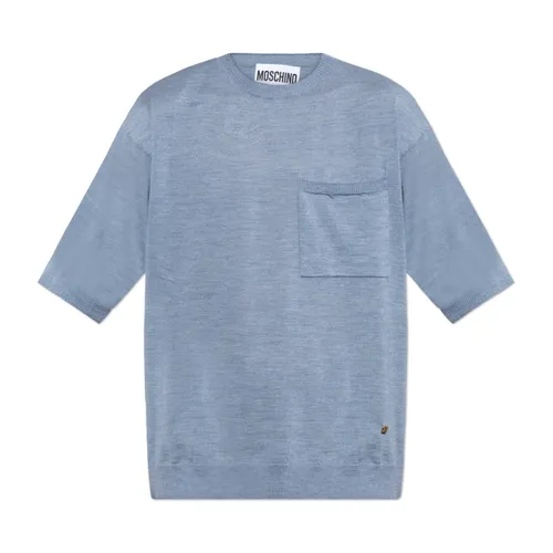 Moschino - Tops > T-Shirts - Blue - Moschino - Modalova
