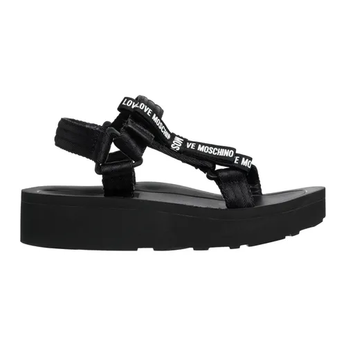Shoes > Sandals > Flat Sandals - - Love Moschino - Modalova