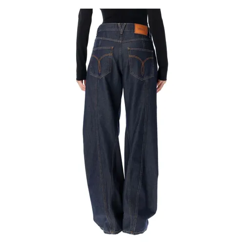 Jeans > Wide Jeans - - Versace - Modalova