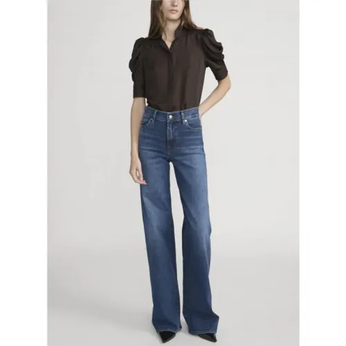 Frame - Jeans > Wide Jeans - Blue - Frame - Modalova