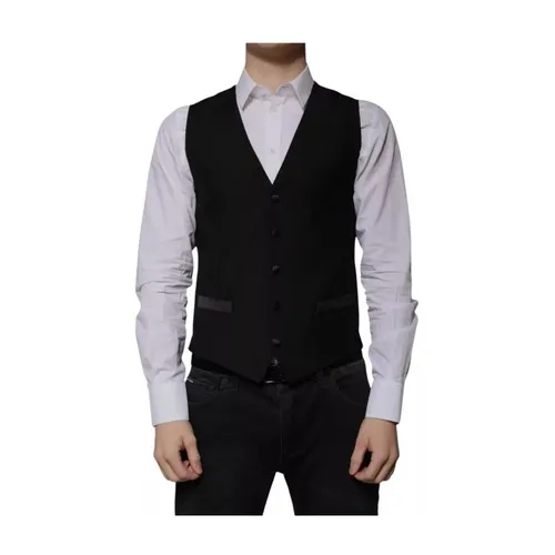Suits > Suit Vests - - Dolce & Gabbana - Modalova
