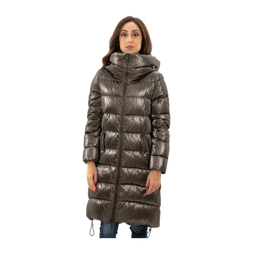 Herno - Coats > Down Coats - Gray - Herno - Modalova