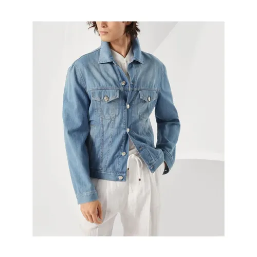 Jackets > Denim Jackets - - Brunello Cucinelli - Modalova