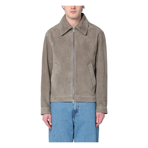 Jackets > Leather Jackets - - Ami Paris - Modalova