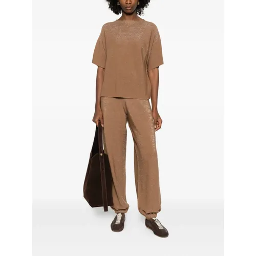 Trousers > Wide Trousers - - Fabiana Filippi - Modalova