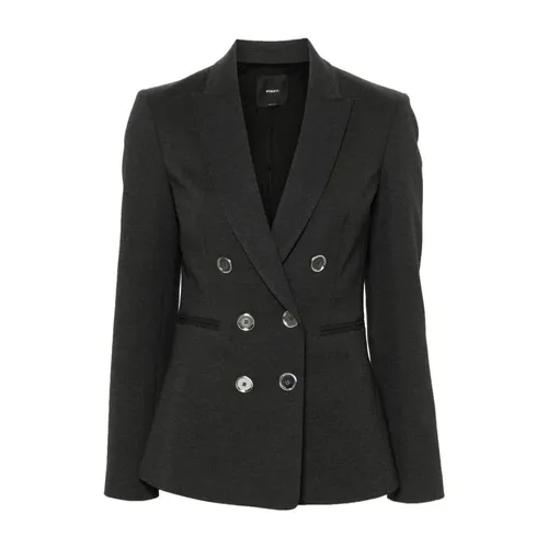 Pinko - Jackets > Blazers - Gray - Pinko - Modalova
