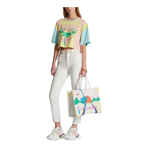 Tops > T-Shirts - - Balmain - Modalova