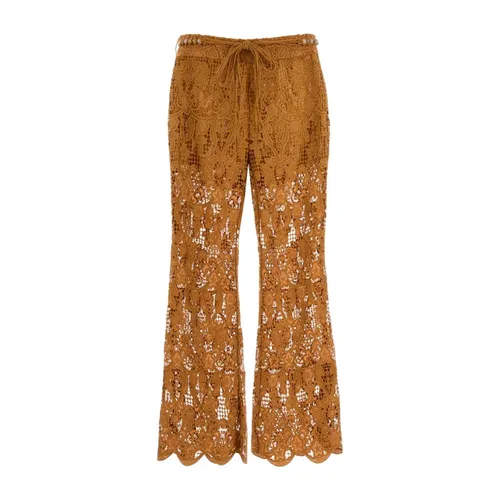 Trousers > Wide Trousers - - Zimmermann - Modalova