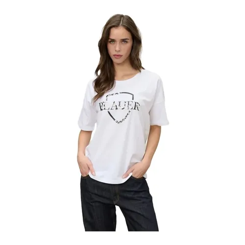 Blauer - Tops > T-Shirts - White - Blauer - Modalova