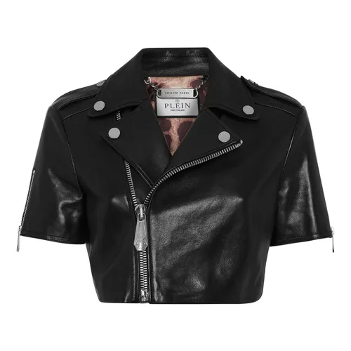 Jackets > Leather Jackets - - Philipp Plein - Modalova