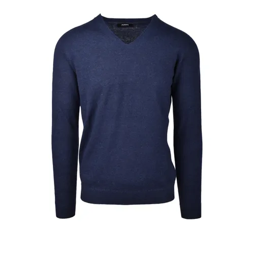 Knitwear > V-neck Knitwear - - Alpha Studio - Modalova