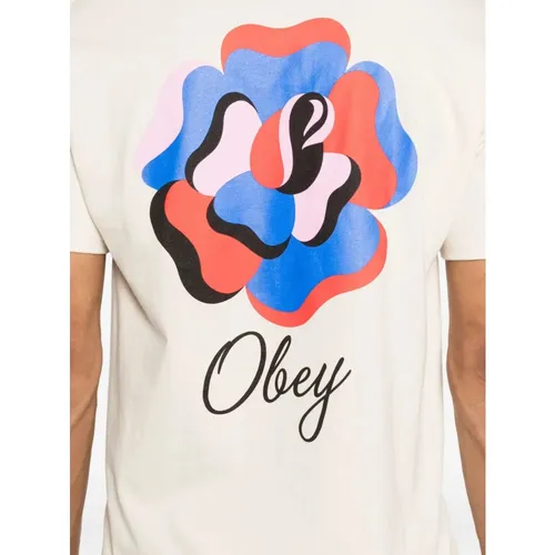 Obey - Tops > T-Shirts - Beige - Obey - Modalova