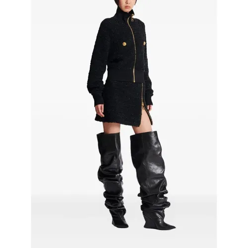 Sweatshirts & Hoodies > Zip-throughs - - Balmain - Modalova