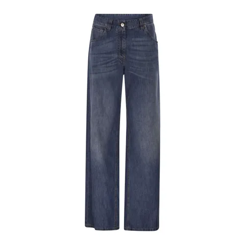 Jeans > Wide Jeans - - Brunello Cucinelli - Modalova