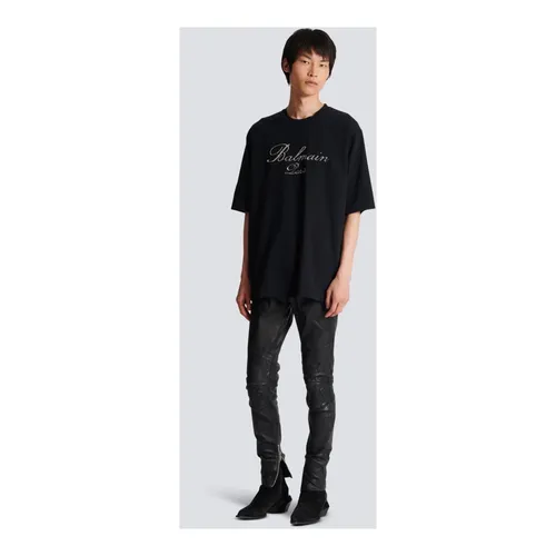 Balmain - Tops > T-Shirts - Black - Balmain - Modalova