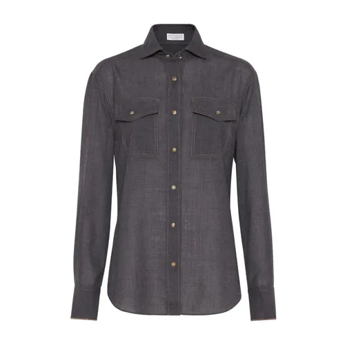 Blouses & Shirts > Shirts - - Brunello Cucinelli - Modalova