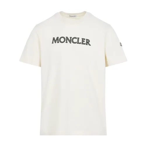 Moncler - Tops > T-Shirts - White - Moncler - Modalova