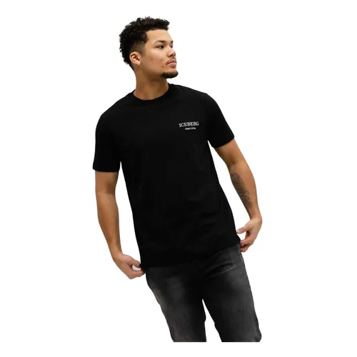 Iceberg - Tops > T-Shirts - Black - Iceberg - Modalova