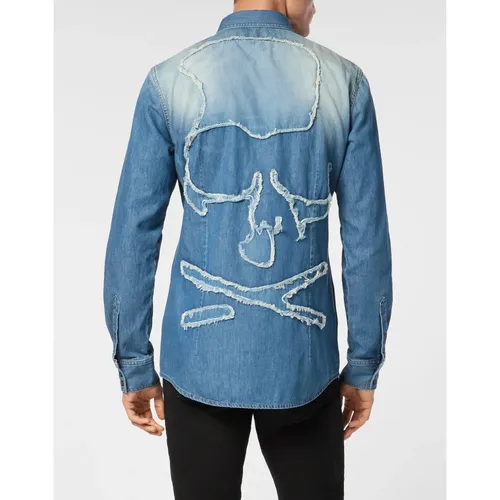 Shirts > Denim Shirts - - Philipp Plein - Modalova