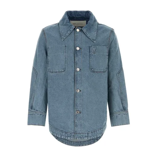 Jackets > Denim Jackets - - Ami Paris - Modalova