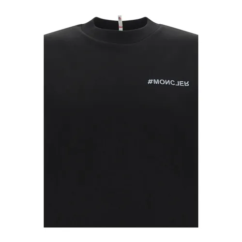 Moncler - Tops > T-Shirts - Black - Moncler - Modalova