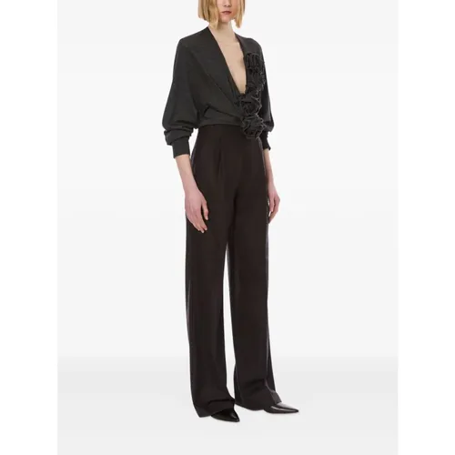 Trousers > Wide Trousers - - Alberta Ferretti - Modalova