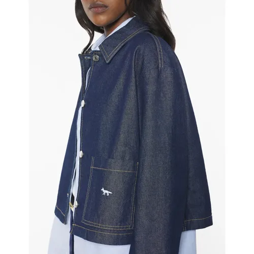 Jackets > Denim Jackets - - Maison Kitsuné - Modalova