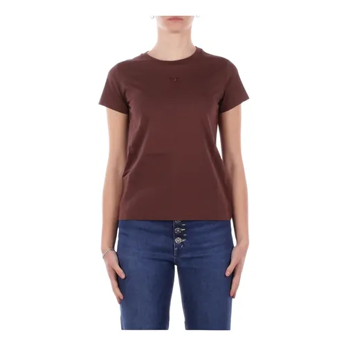 Pinko - Tops > T-Shirts - Brown - Pinko - Modalova