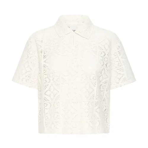 Ichi - Tops > Polo Shirts - White - Ichi - Modalova