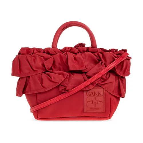 Ganni - Bags > Handbags - Red - Ganni - Modalova