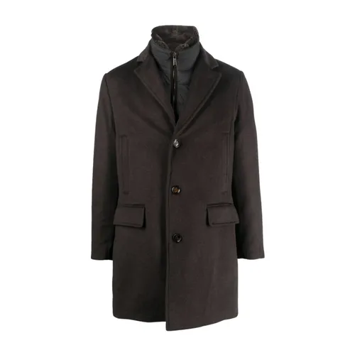 Coats > Single-Breasted Coats - - Moorer - Modalova