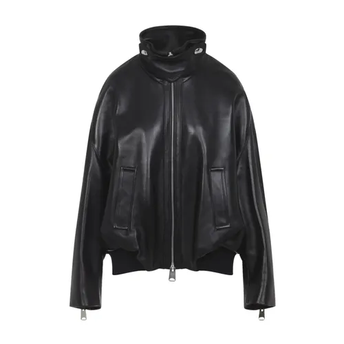 Jackets > Leather Jackets - - Khaite - Modalova