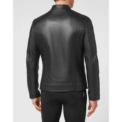 Jackets > Leather Jackets - - Philipp Plein - Modalova