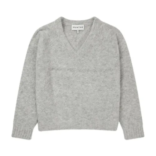Knitwear > V-neck Knitwear - - Munthe - Modalova