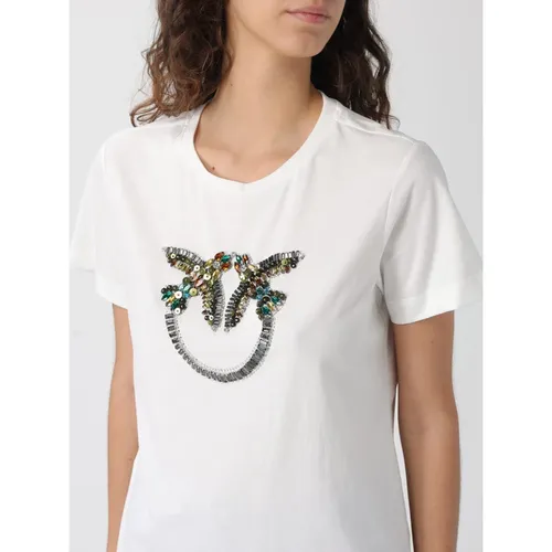 Pinko - Tops > T-Shirts - White - Pinko - Modalova