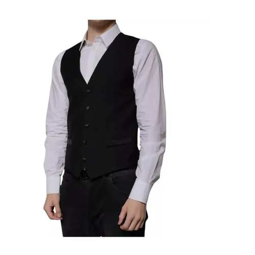 Suits > Suit Vests - - Dolce & Gabbana - Modalova