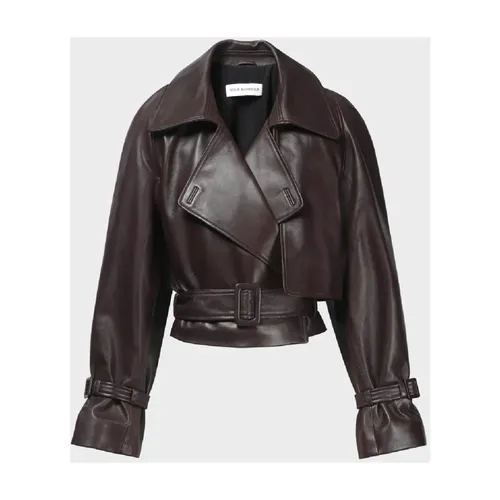 Jackets > Leather Jackets - - Nour Hammour - Modalova